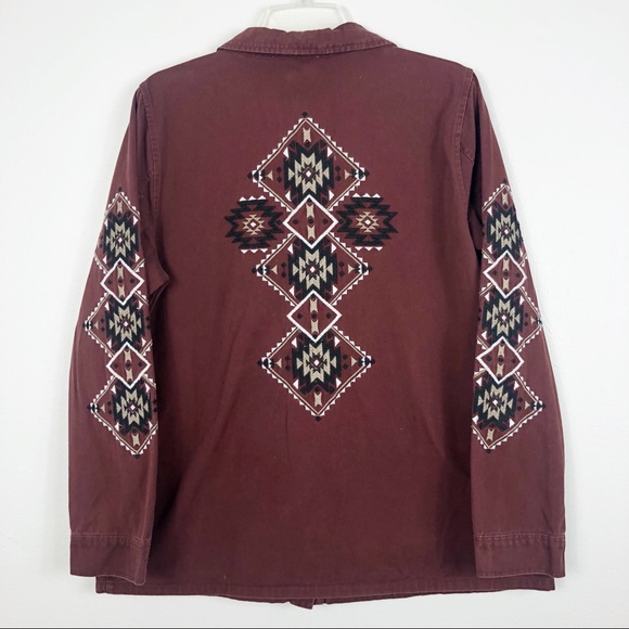 Peach Love California Aztec Embroidered Jacket - Picture 2 of 8
